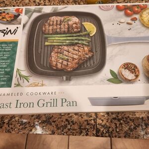 Black Cast Iron Grill Pan